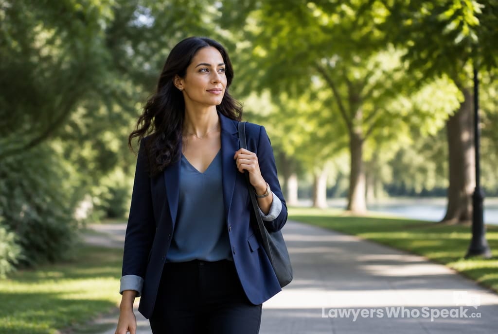 Person walking confidently outdoors, representing recovery after a personal injury Ontario claim