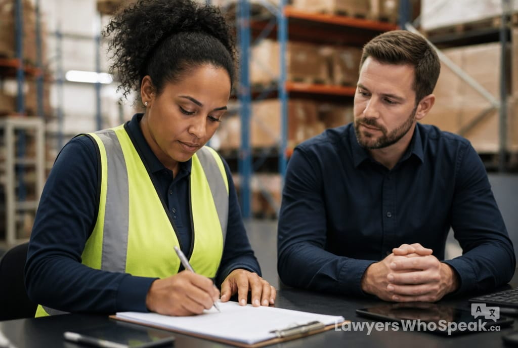 WSIB and Workers' Compensation in Ontario: Claims and Appeals (2026 Guide) 1 Employee completing a workplace incident report with a supervisor, the first step in a WSIB workersโ compensation claim in Ontario